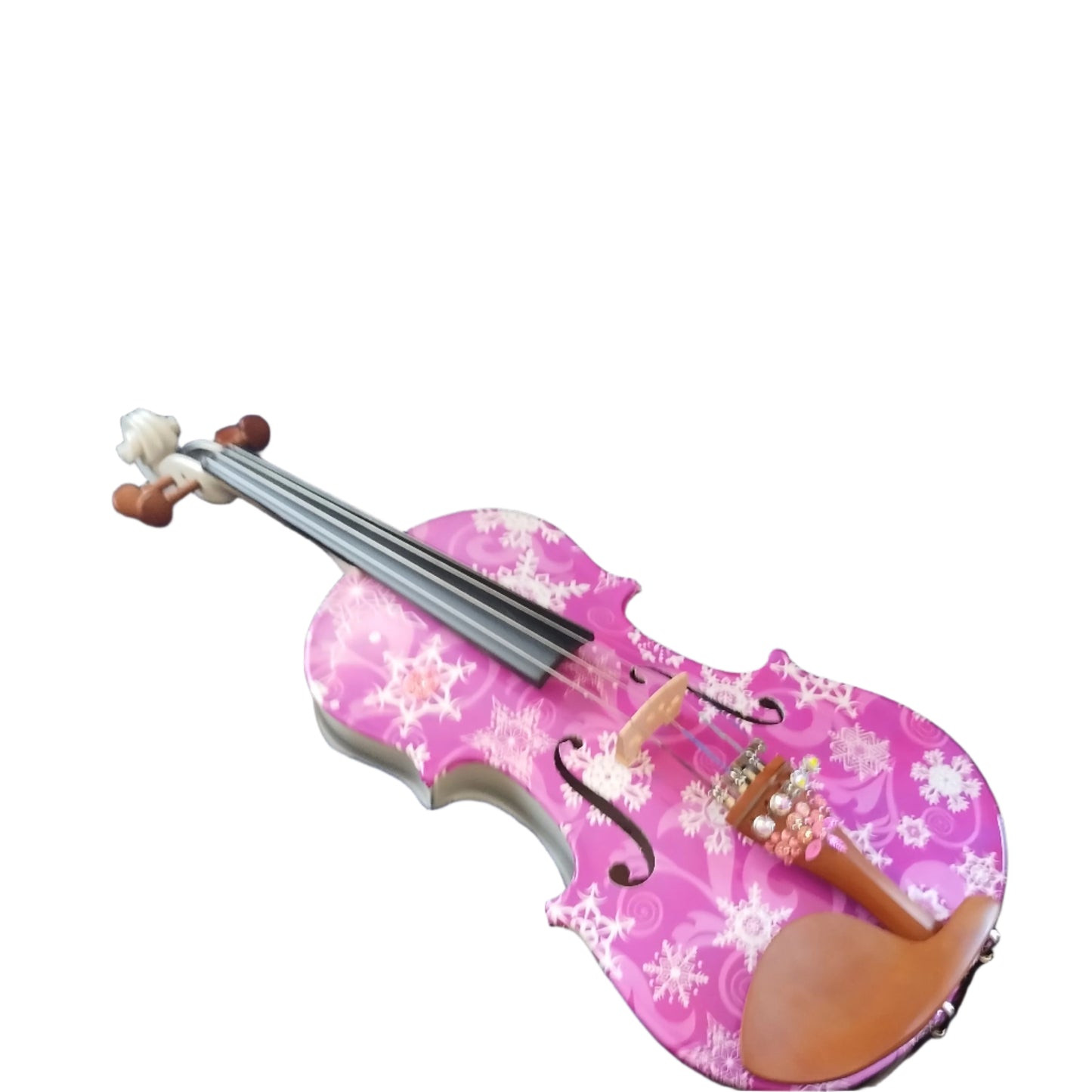 Snowflake Fuchsia Sparkle Violin Outfit - Rozanna's Violins