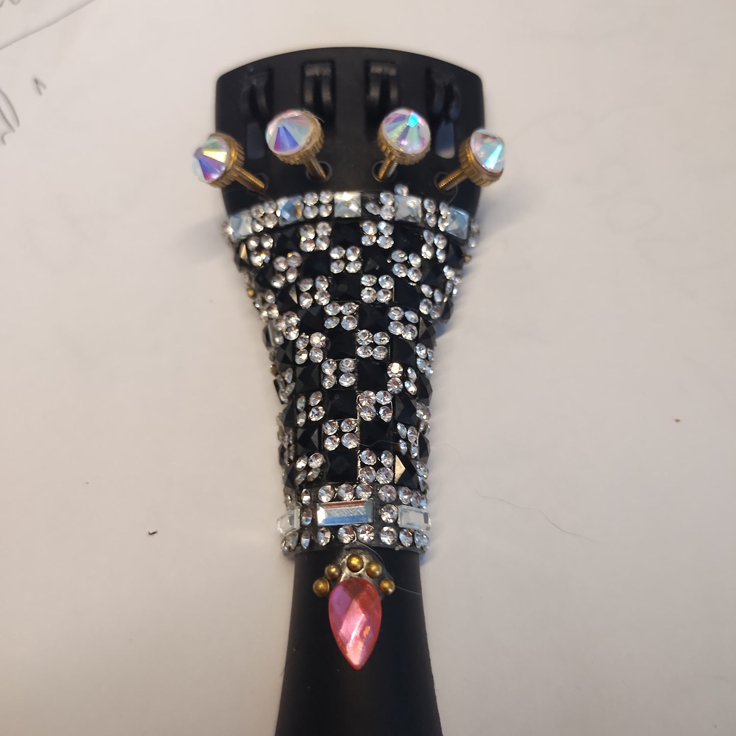 Tuxedo Bling Violin Tailpiece