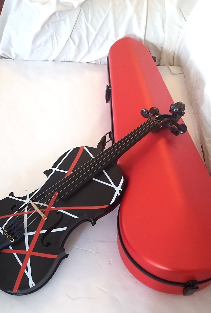Wrap Violin Outfit w/ Red Carbon Fiber Case & Bow - Rozanna's Violins