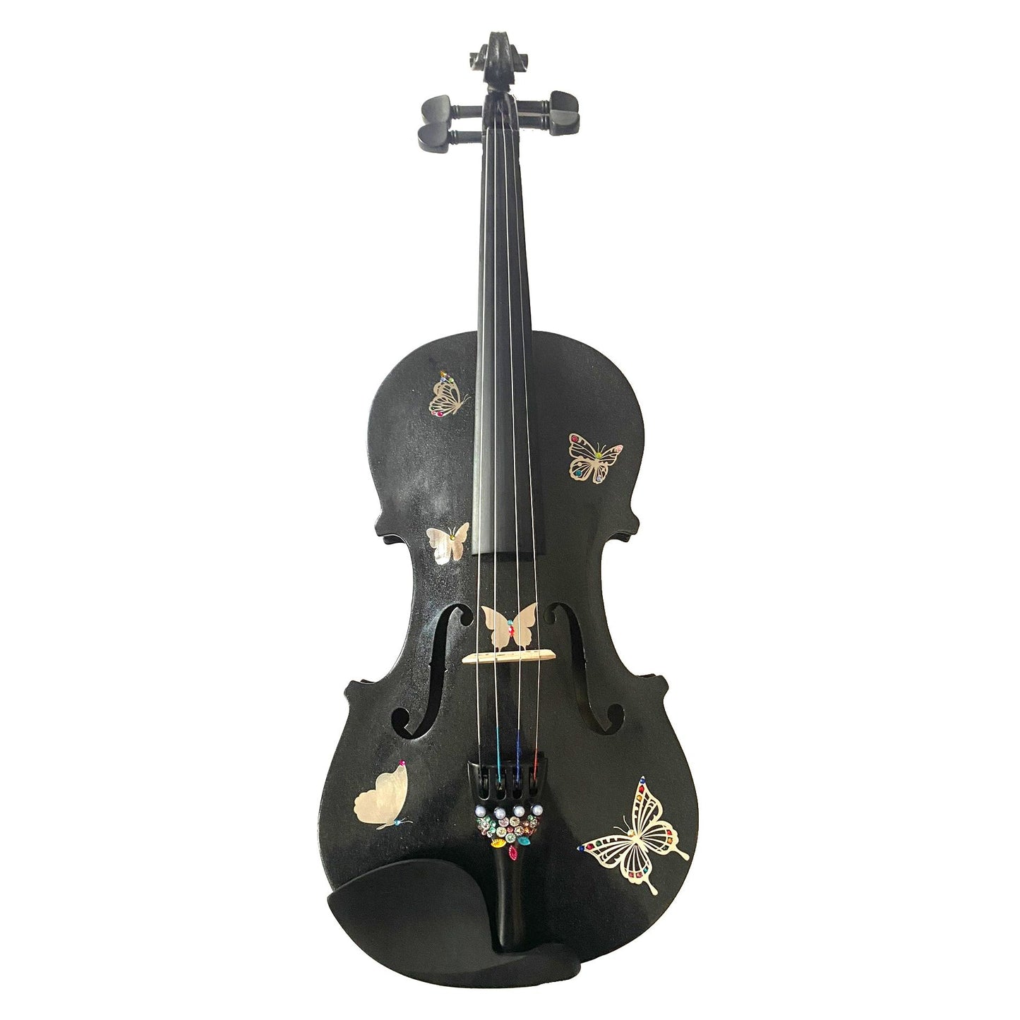 Rozanna's Metallic Butterfly Bling Black Violin Outfit - Rozanna's Violins