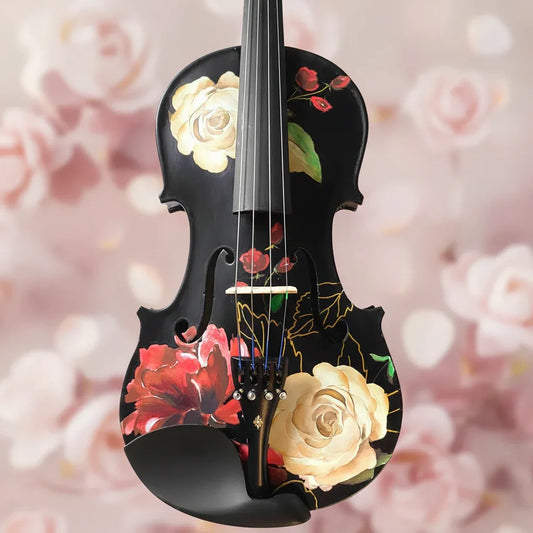 Rose Black Violin Outfit 1/2 - Rozanna's Violins