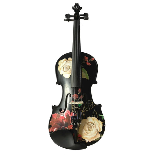 Rose Black Violin Outfit 1/2 - Rozanna's Violins