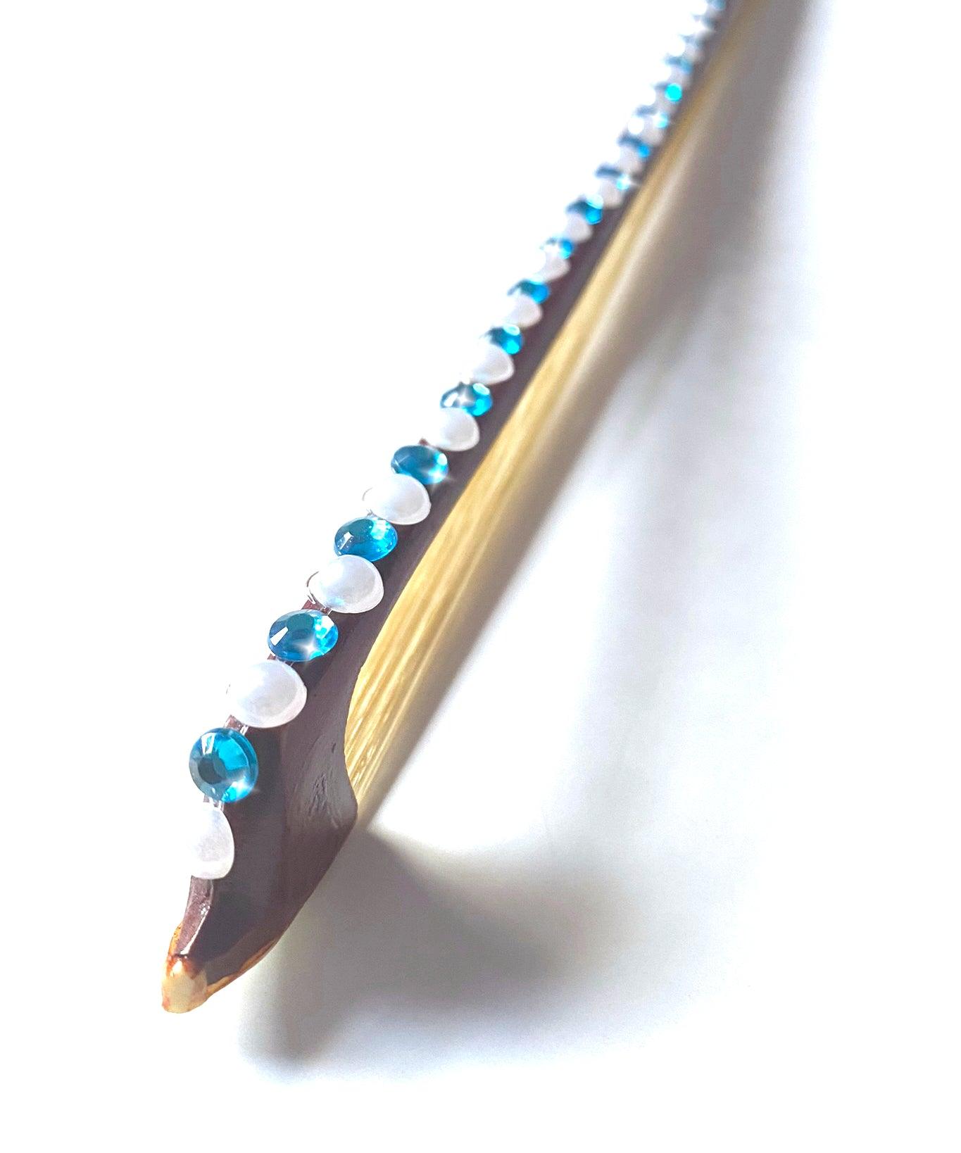 Rozanna's Blue Bling Violin Bow - Rozanna's Violins