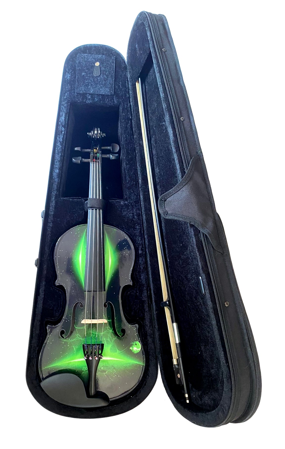 Rozanna's Neon Green Galaxy Ride Violin Outfit - Rozanna's Violins