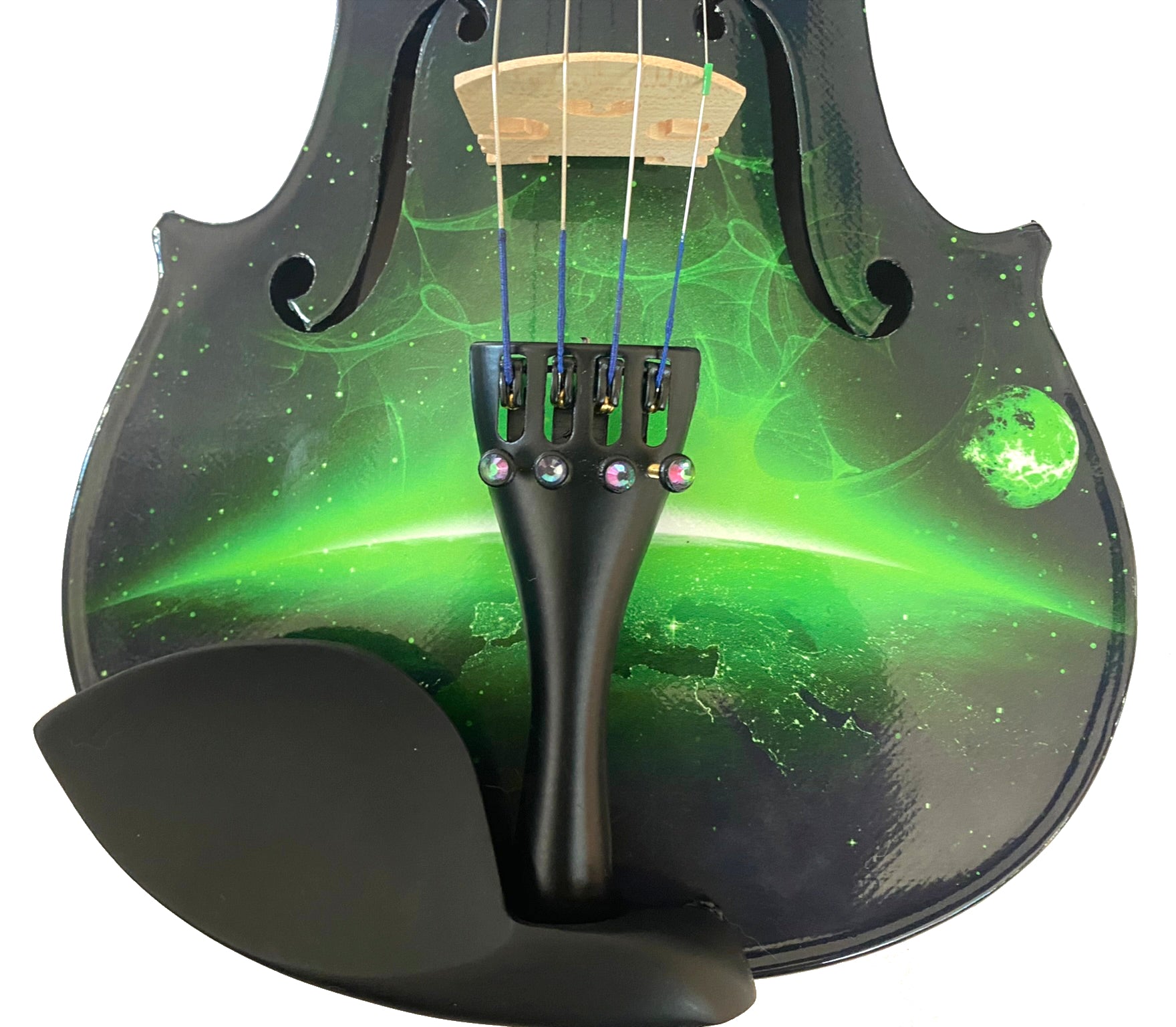 Rozanna's Neon Green Galaxy Ride Violin Outfit - Rozanna's Violins