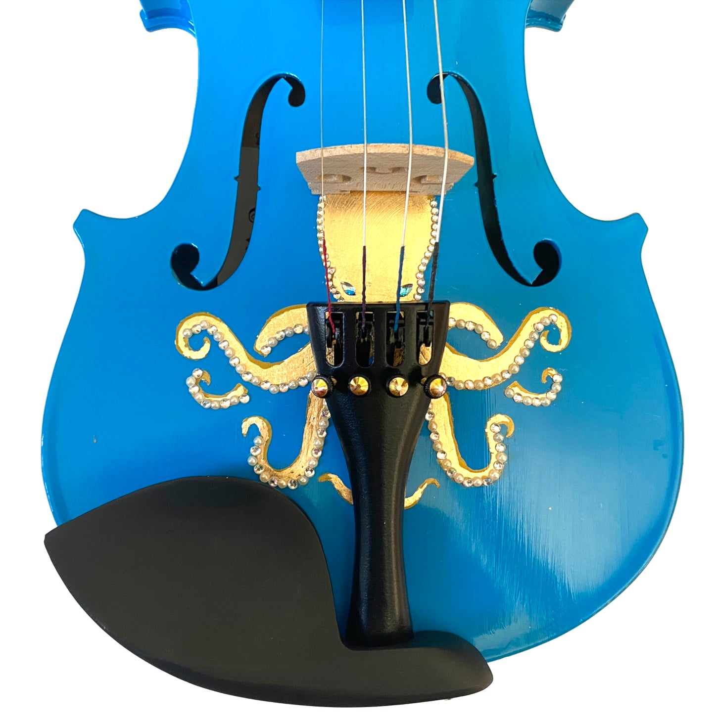 Octopus Bling Blue Violin Outfit - Rozanna's Violins