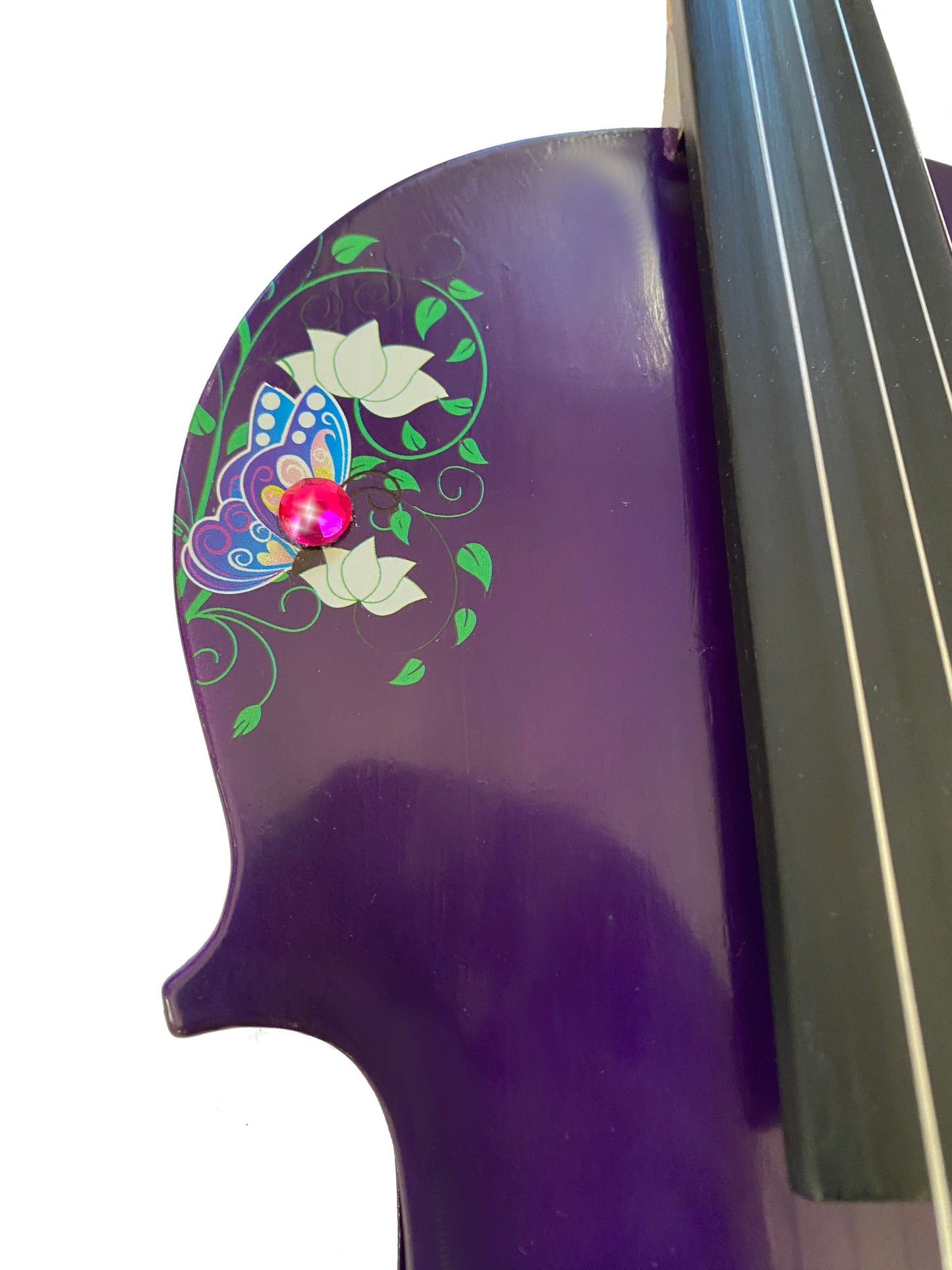Butterfly Dream Purple Bejeweled Violin Outfit - Rozanna's Violins