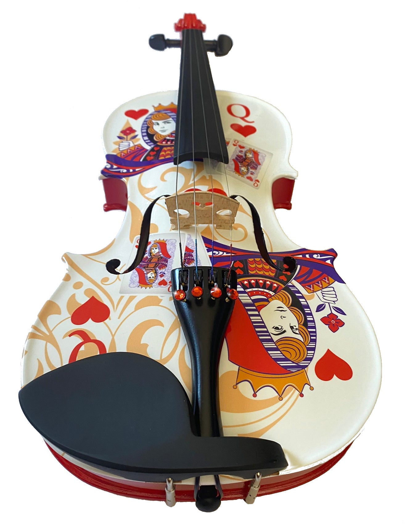 Queen of Hearts White/Red Violin Outfit
