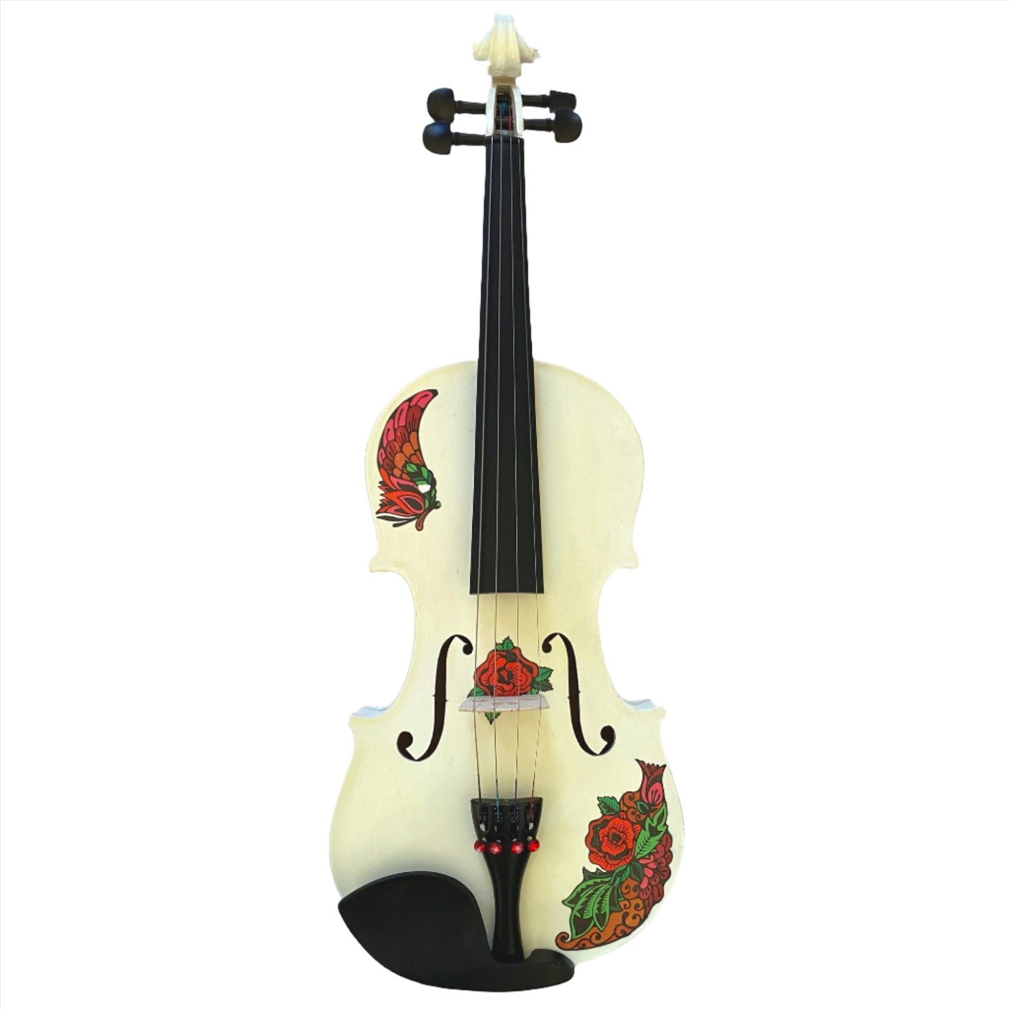 Rozanna's Butterfly Rose Tattoo White Violin Outfit - Rozanna's Violins