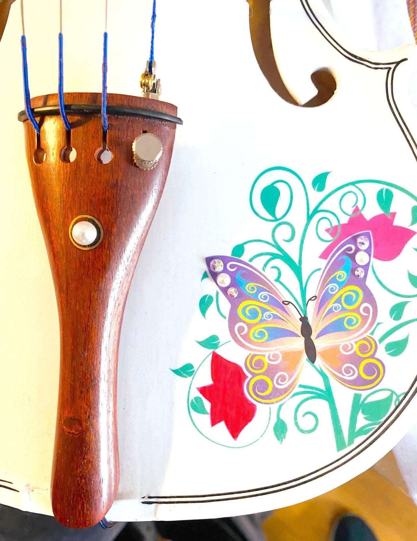 Rozanna's Violins Rozanna's Violins Butterfly Dream II White Violin w Custom Case