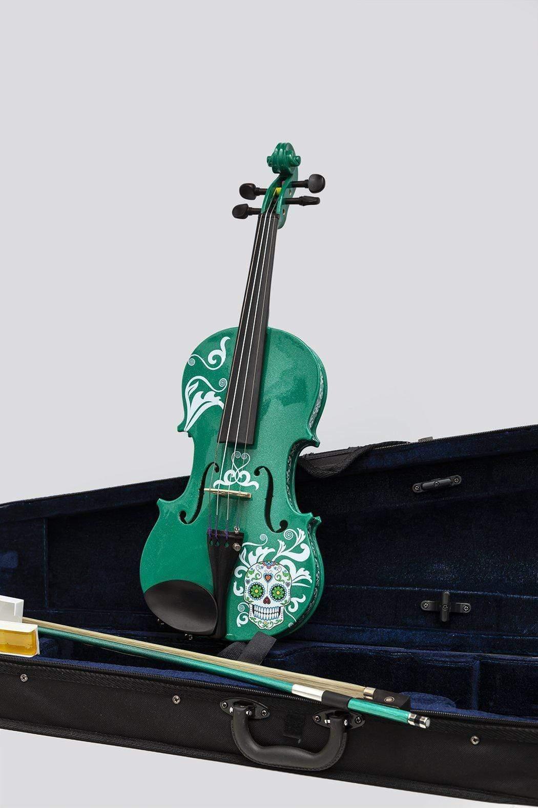 Rozanna's Violins Sugar Skull Emerald Green Violin Outfit