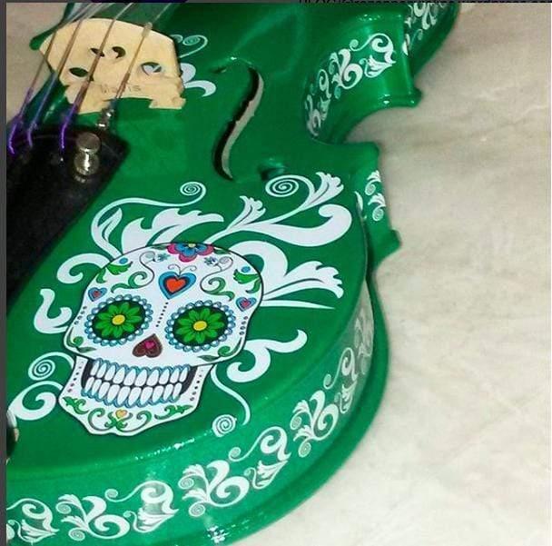 Rozanna's Violins Sugar Skull Emerald Green Violin Outfit