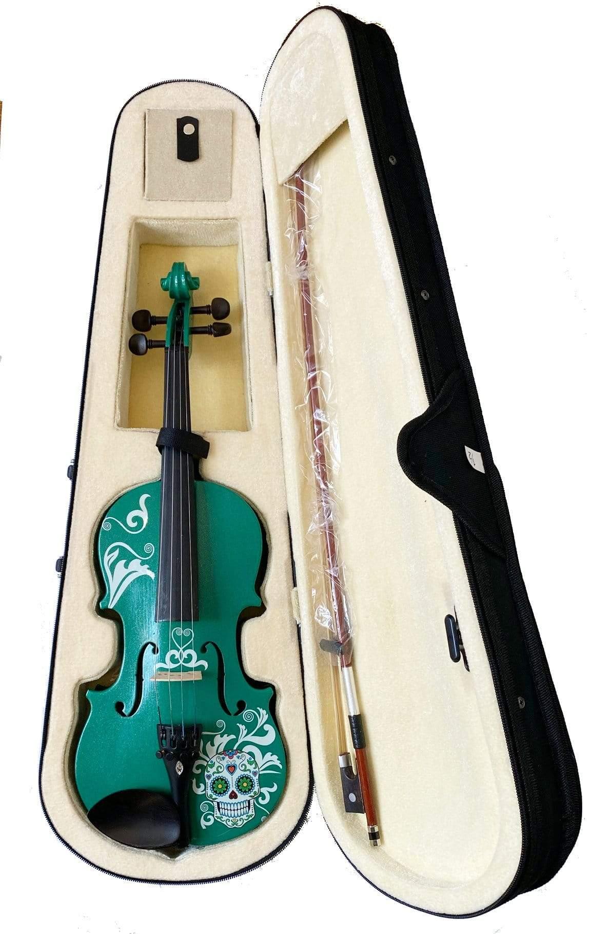Rozanna's Violins Sugar Skull Emerald Green Violin Outfit