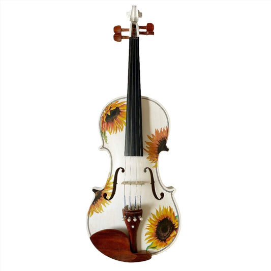 Rozanna's Violins Sunflower White Glitter Violin Outfit