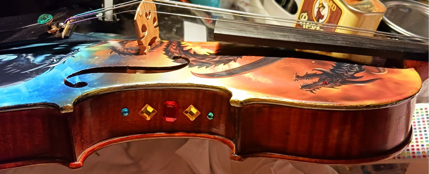 Custom Dragon Spirit Violin Outfit - Rozanna's Violins