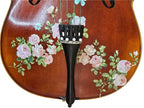 Rose Delight Cello Outfit | Pearl & Crystal Tailpiece, Brazilwood Bow & Case - Rozanna's Violins
