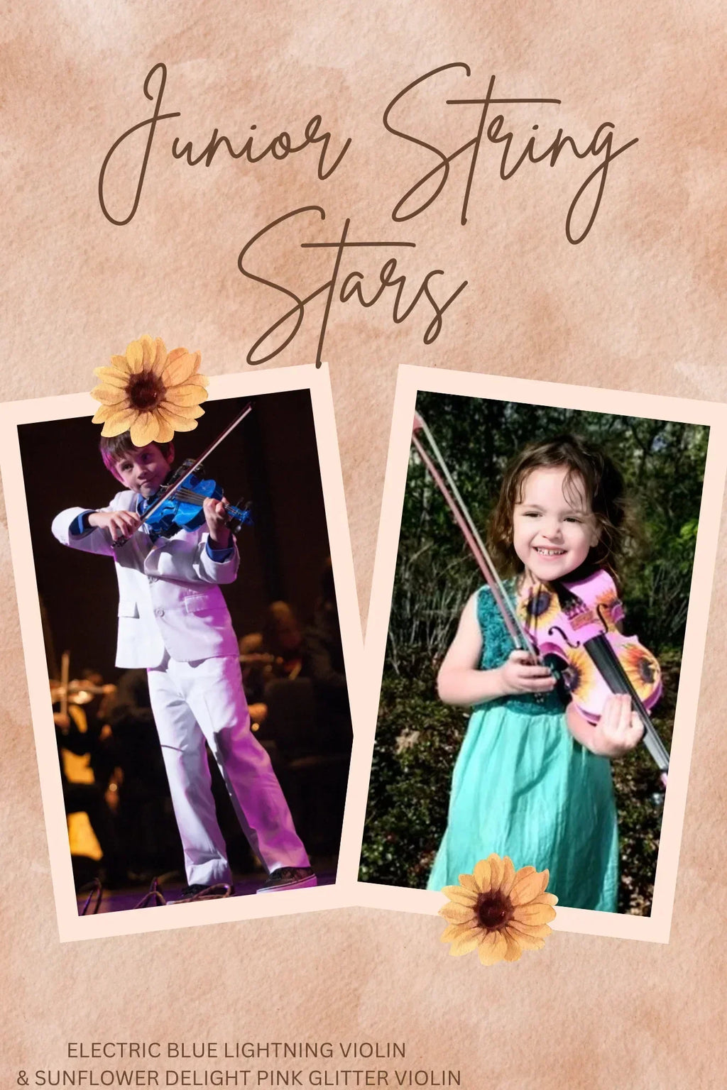 Butterfly 1/4 White Violin Outfit - Rozanna's Violins