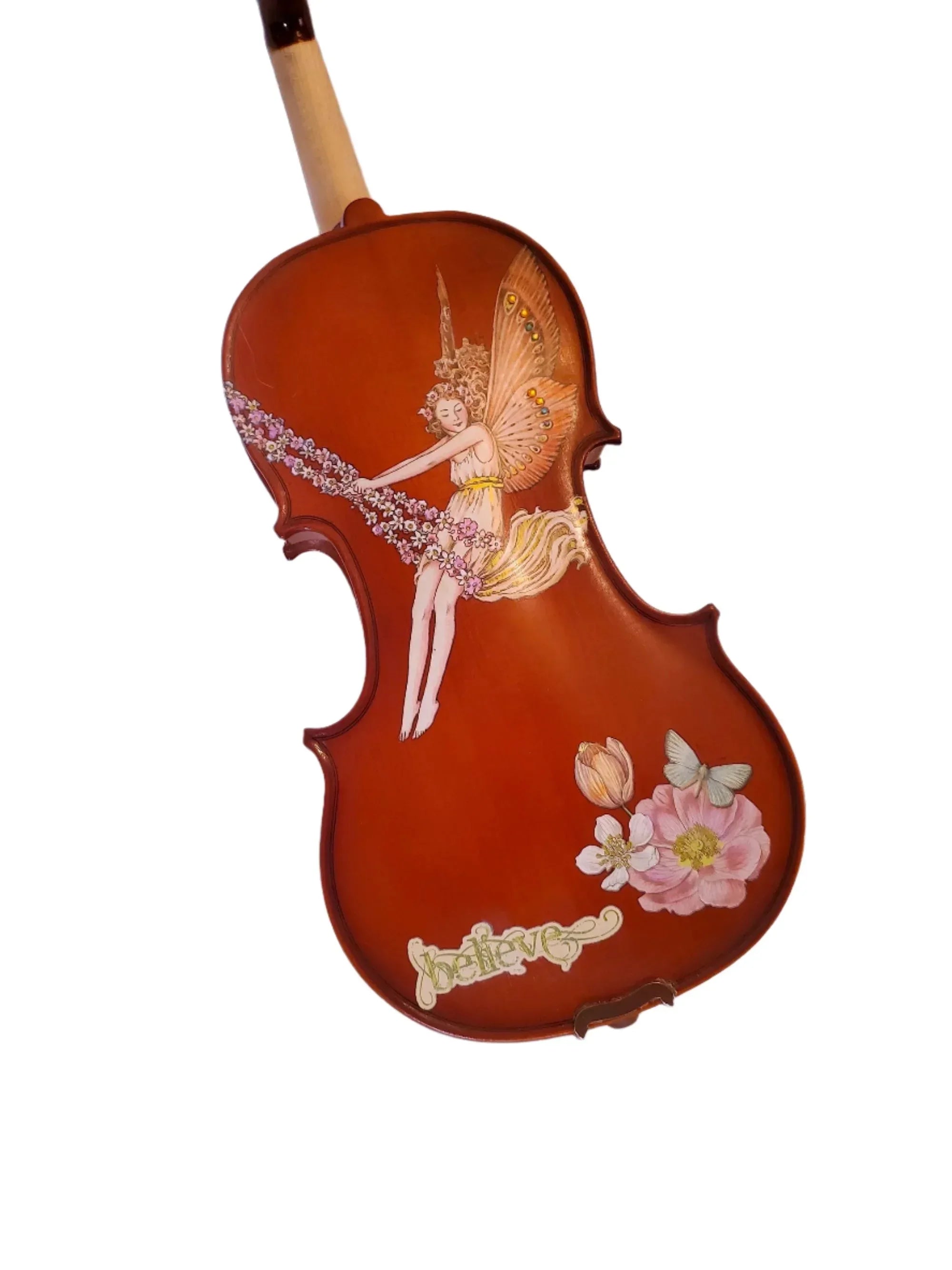 Fairy Violin II Outfit | Pastel Crystal Fine Tuners & Brazilwood Bow - Rozanna's Violins