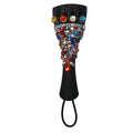 Carnival Crystalline Cello Tailpiece | Multicolor Crystal & Color - Coded Tuners - Rozanna's Violins