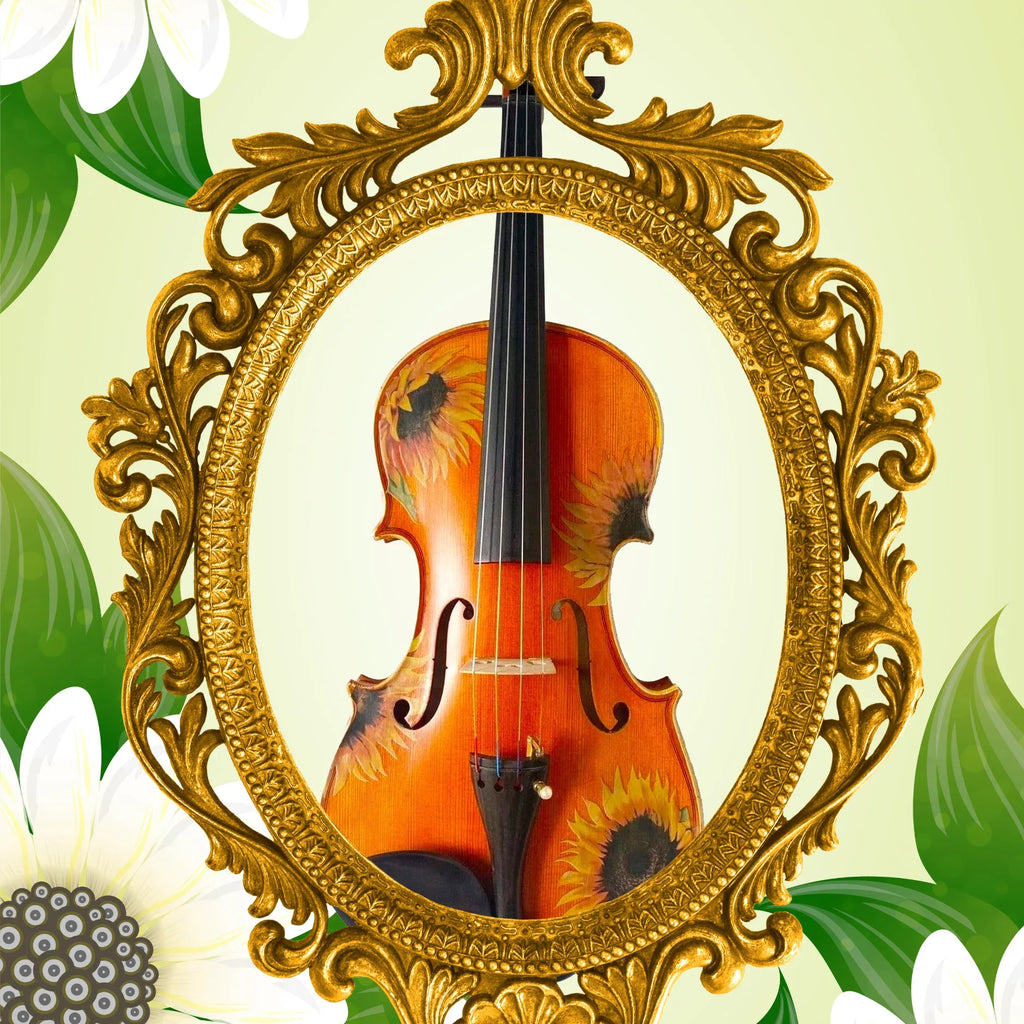 Sunflower Signature Violin Outfit | Upgraded Tonewoods & Pearl Fine Tuners - Rozanna's Violins