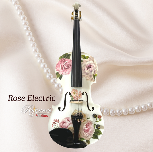 Rose Delight Electric Acoustic Violin Outfit
