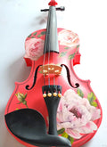 Sunflower Delight Green Violin Outfit | Pearl Fine Tuners & Fiberglass Bow - Rozanna's Violins