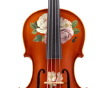 Rozanna's Rose Natural Wood Violin Outfit | Pearl Fine Tuners & Brazilwood Bow