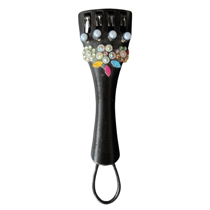 Floral Delight Crystalline Violin Tailpiece - Rozanna's Violins