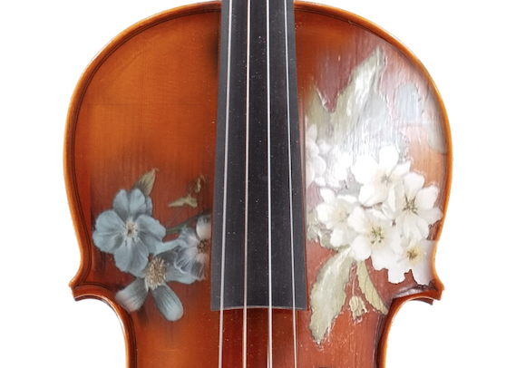 Song Bird Viola Outfit | Robin Egg Blue Pearl Tuners & Brazilwood Bow