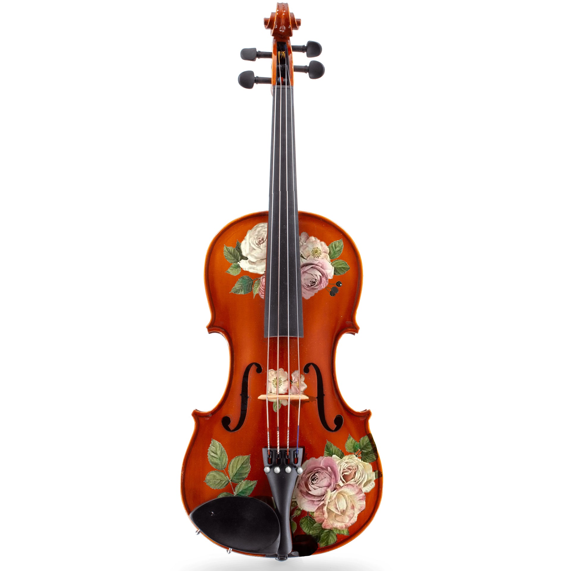 Rozanna's Rose Natural Wood Violin Outfit | Pearl Fine Tuners & Brazilwood Bow - Rozanna's Violins