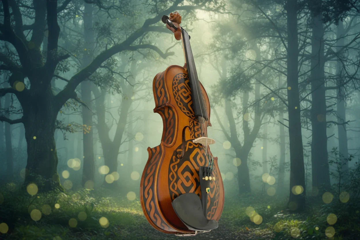 Celtic Love Violin - Moody Forest Centered