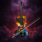 Dragon Spirit Violin Outfit | Carbon Fiber Bow & Crystal Tailpiece - Rozanna's Violins