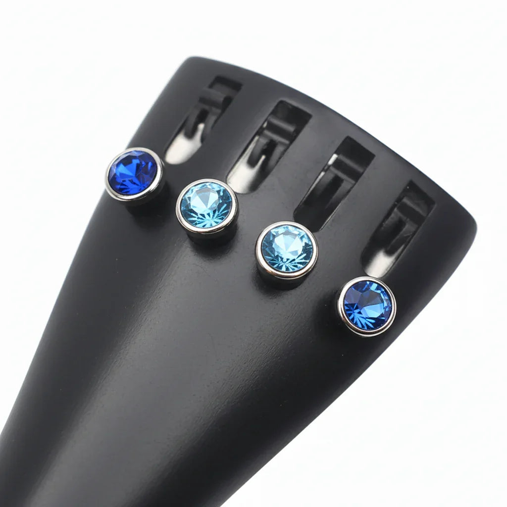 Rozanna's Blue Heaven Crystalline Cello Tailpiece - Rozanna's Violins