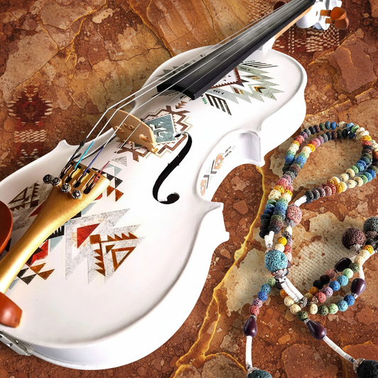 Native American Spirit Violin — Textural Editorial