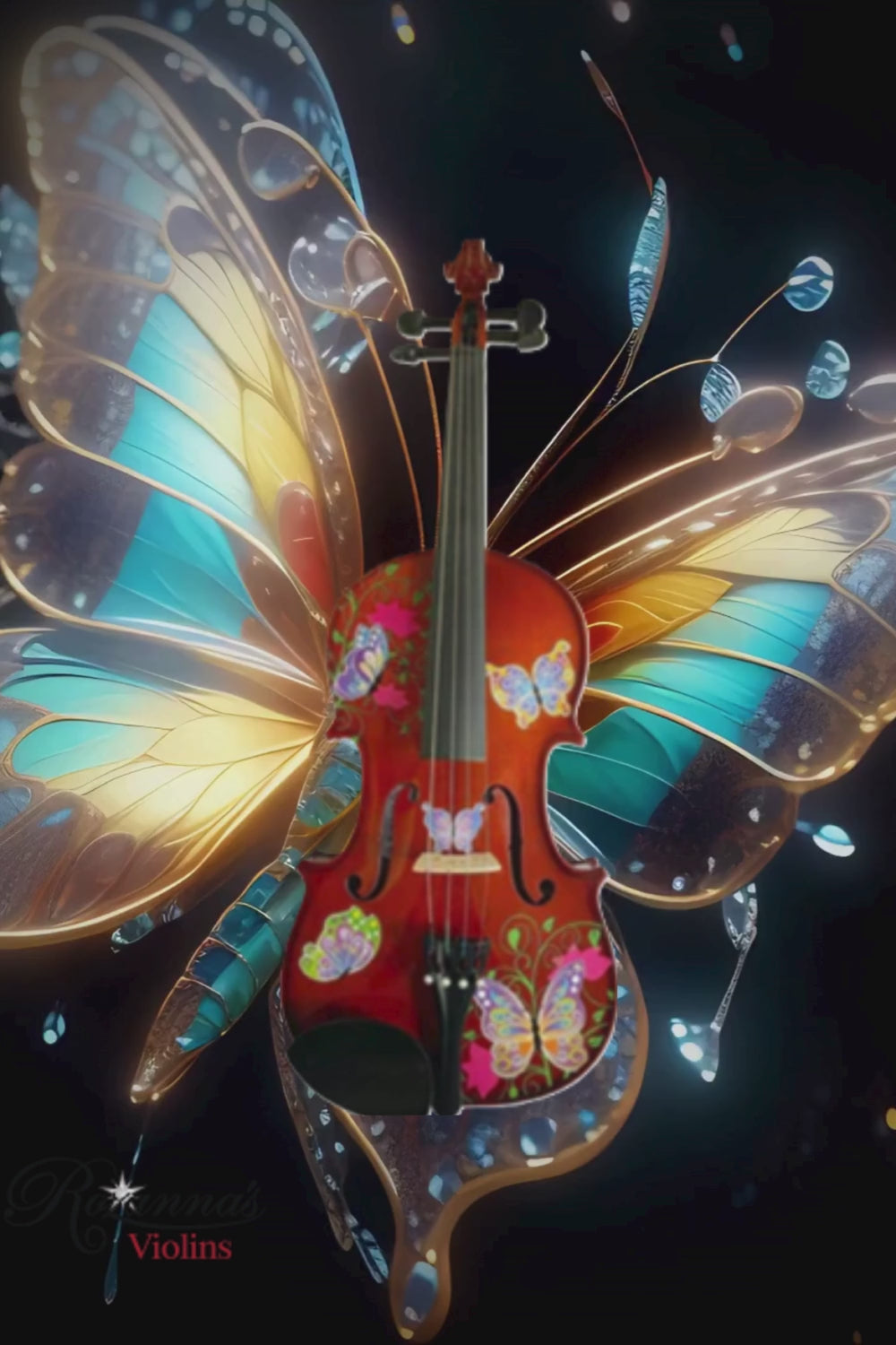 Rozanna's Butterfly Dream Viola Outfit | Crystal Fine Tuners & Butterfly Case