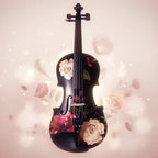 Rose Black Violin Outfit 1/2 - Rozanna's Violins