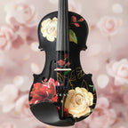 Rose Black Violin Outfit 1/2 - Rozanna's Violins