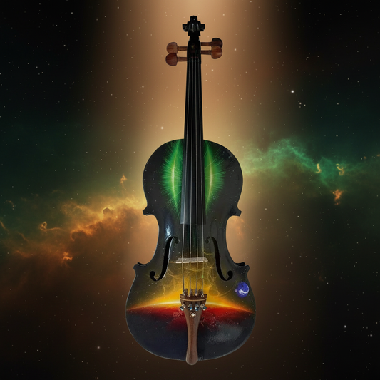 Rozanna's Galaxy Ride Violin — Flame Nebula Editorial