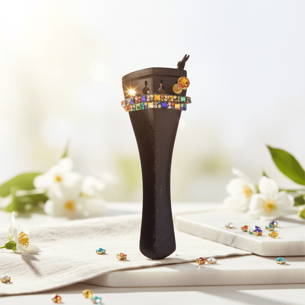 Rozanna's E String Swarovski Crystal Fine Tuner Tailpiece – Multi-Color - Rozanna's Violins