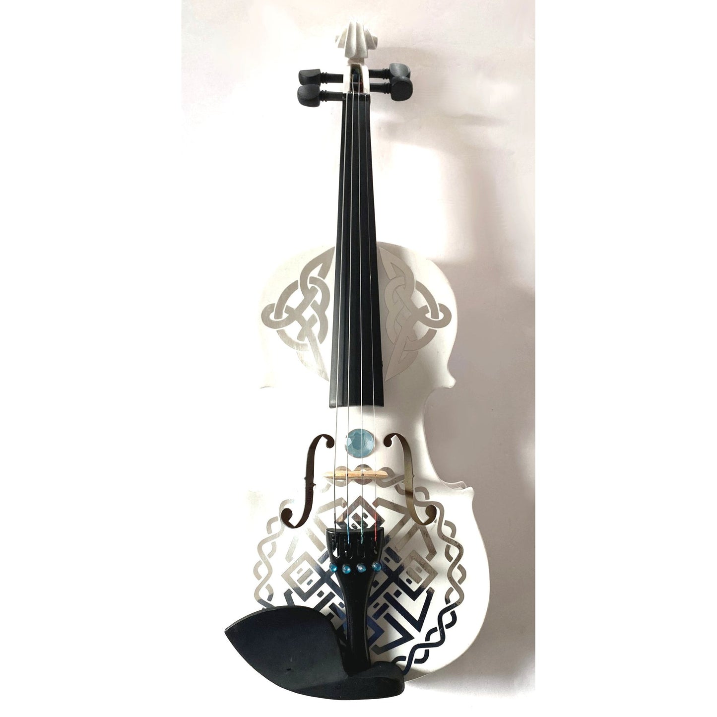 Celtic Metal White Violin Outfit - Rozanna's Violins