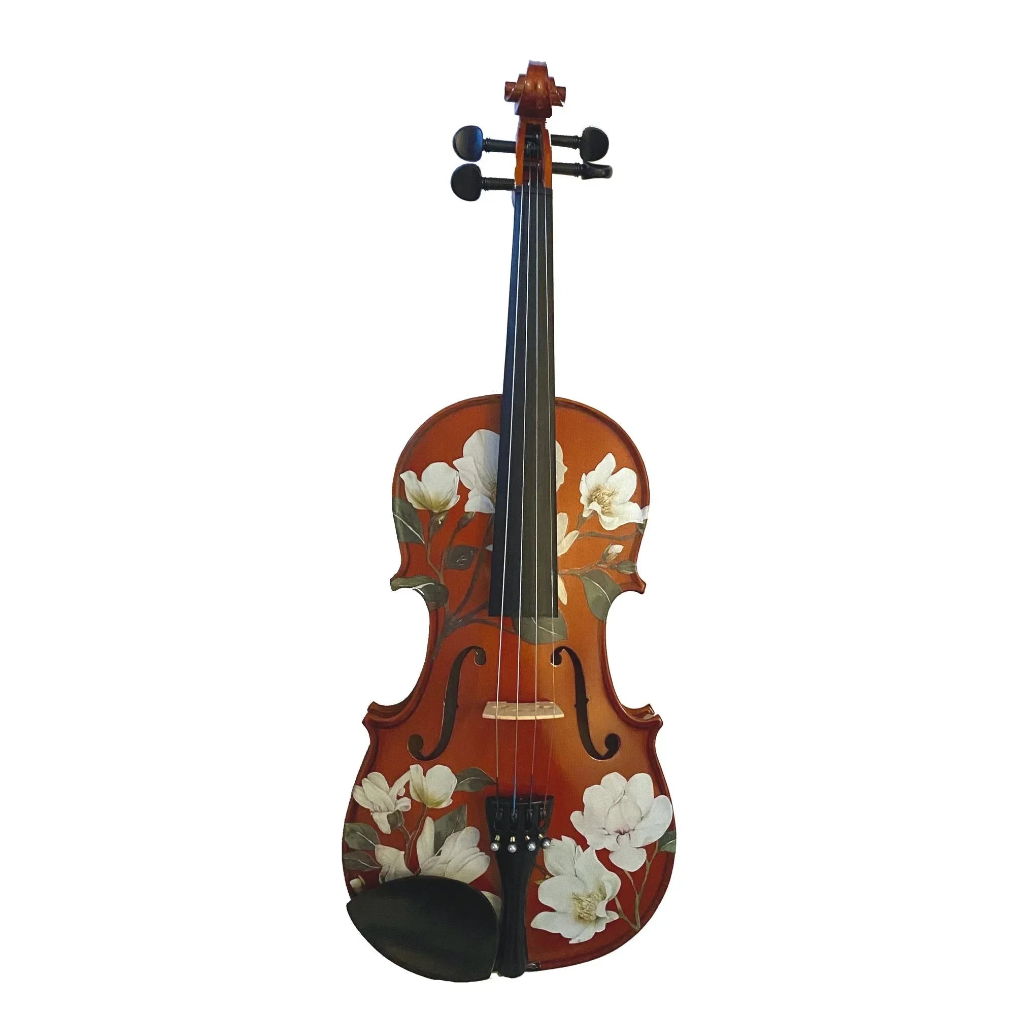 Magnolia Heaven Violin Natural Outfit | Pearl Fine Tuners & Brazilwood Bow - Rozanna's Violins