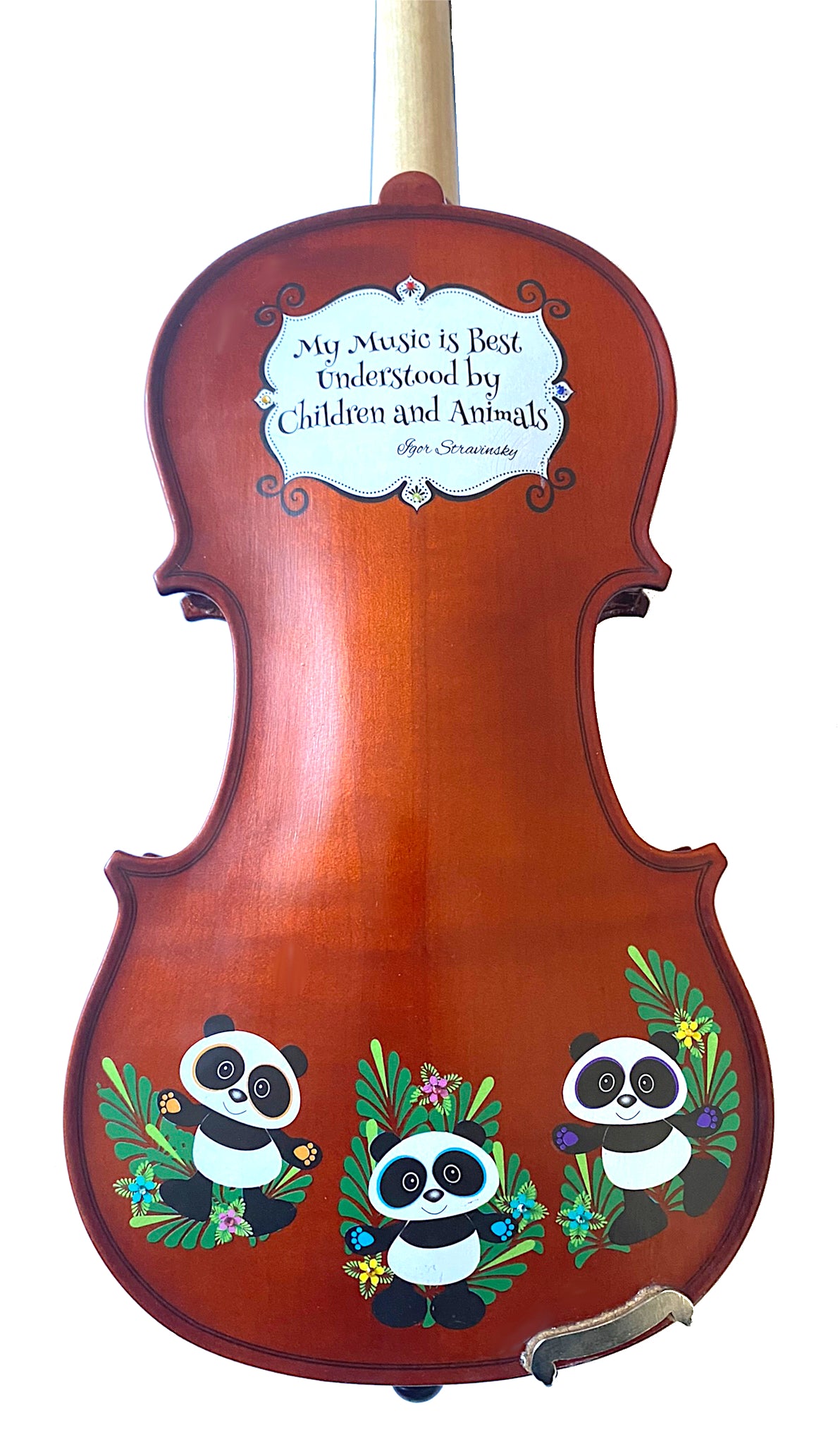 Rozanna's Panda Bear Violin w/Stravinsky Quote