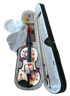Queen of Hearts White/Red Violin Outfit - Rozanna's Violins