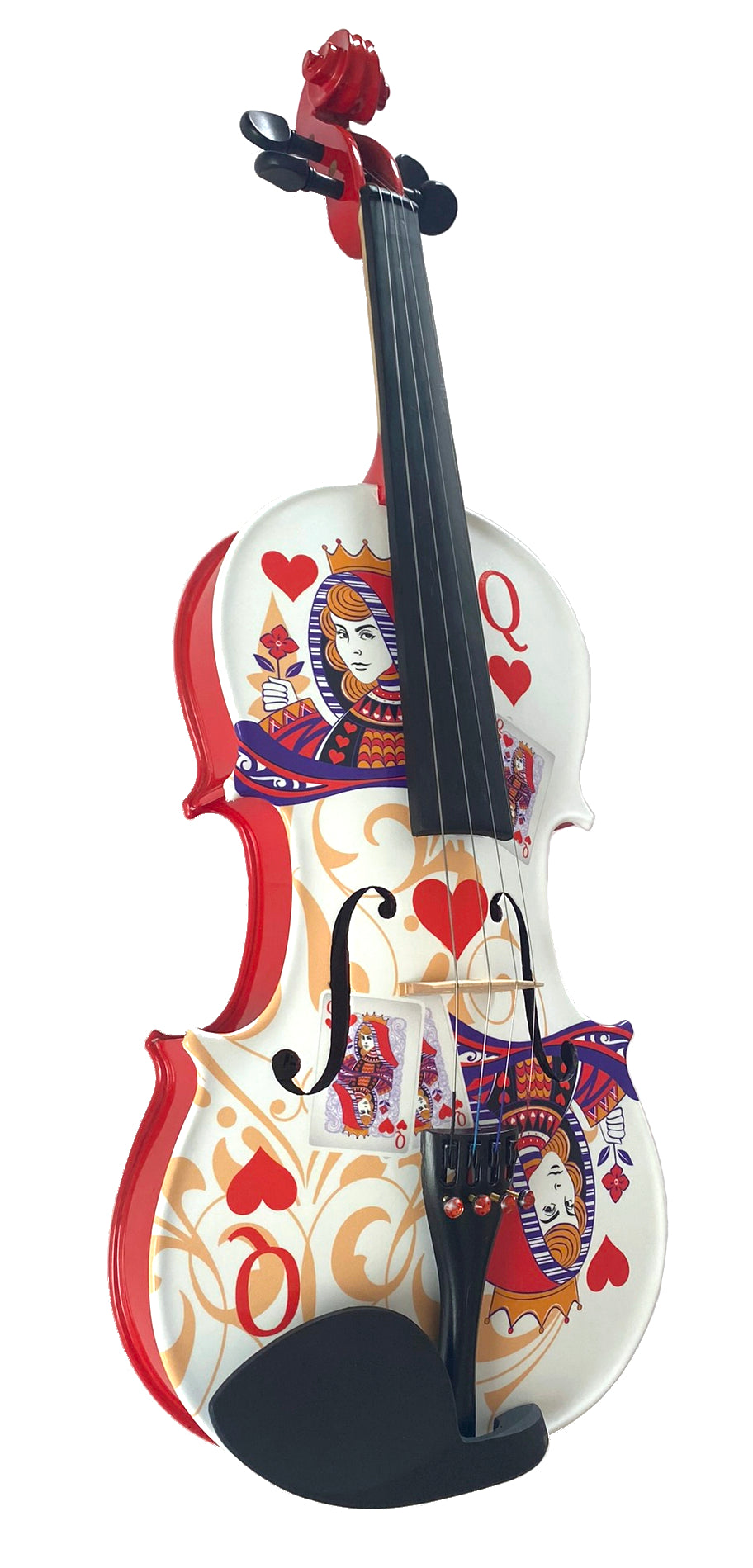 Queen of Hearts White/Red Violin Outfit