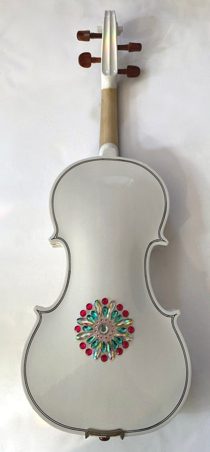 Rozanna's Violins Butterfly Dream II White Violin w/Greca (B stock)