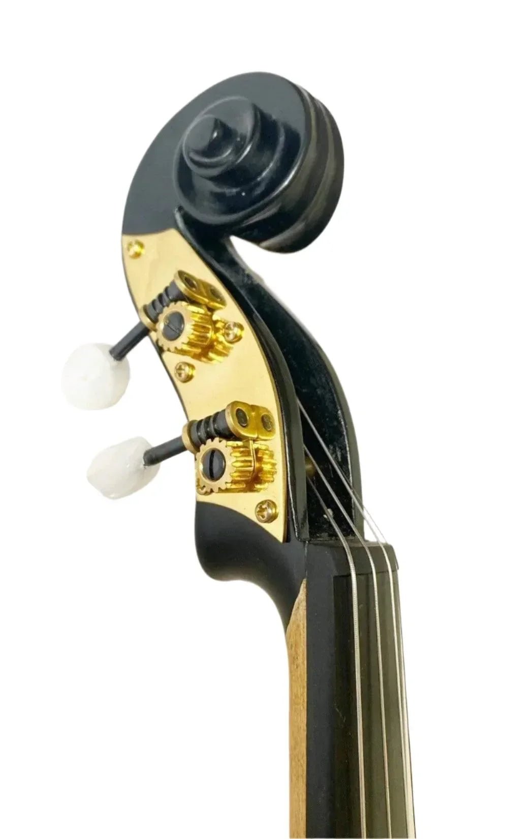 Electric Blue Lightning Violin | Electric-Acoustic with Machine Head Pegs & Carbon Bow - Rozanna's Violins