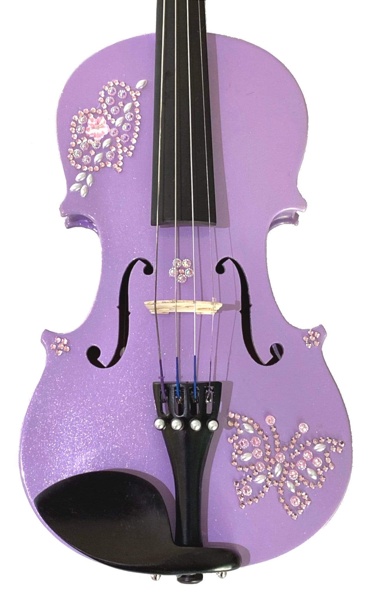 Rozanna's Glitzy Glam Violin Outfit w Brazilwood Bow Case Crystal Fine ...