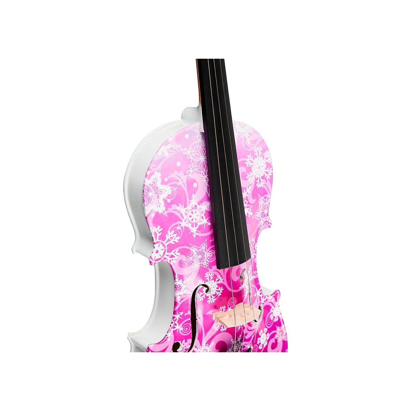 Rozanna's Violins Snowflake Fuchsia White Glitter Violin Outfit