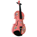 Butterfly Dream II Pink Glitter Violin Outfit | Pearl Tuners & Greco Border - Rozanna's Violins