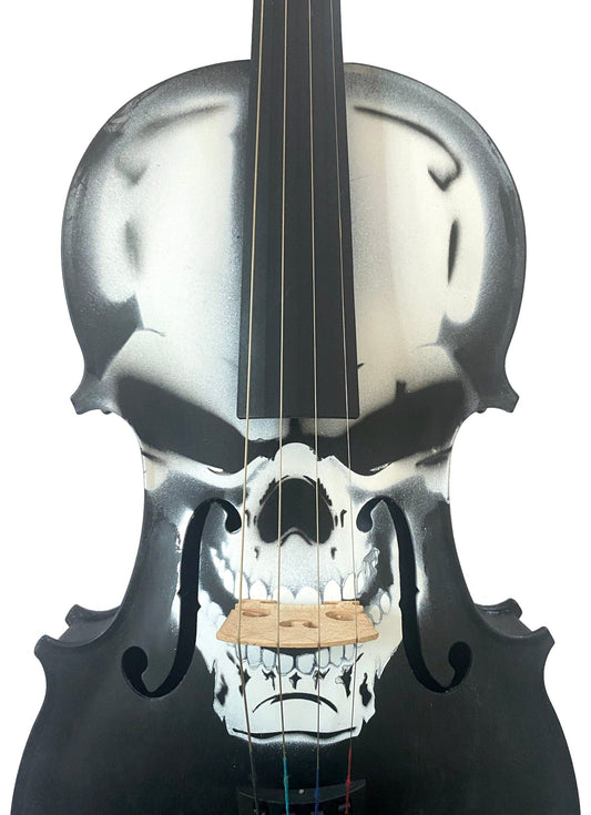 Rozanna's Violins 'Scourge of War' Skull Violin